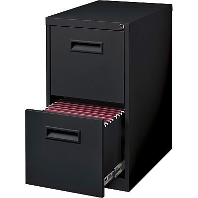 Lorell 22" File/File Mobile File Cabinet with Recessed Pull (LLR67733)