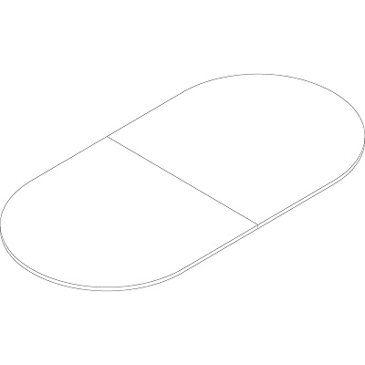 Lorell Essentials Oval Conference Tabletop (LLR69150)