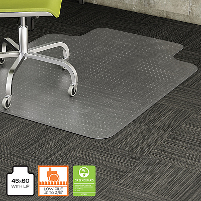 Lorell Wide Lip Low-pile Chairmat (LLR69159)