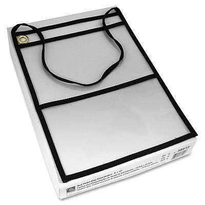 C-Line Two Pocket Shop Ticket Holders with Hanging Straps, Stitched (CLI38912)
