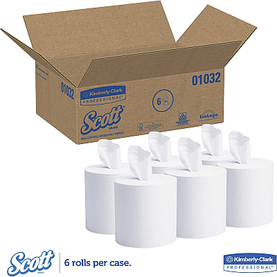 Scott Essential Roll Center Pull Towels with Fast-Drying Absorbency Pockets (KCC01032)