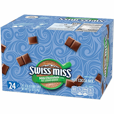 Swiss Miss Milk Chocolate No Sugar Added Cocoa Mix Packets (SWMHUN55584)
