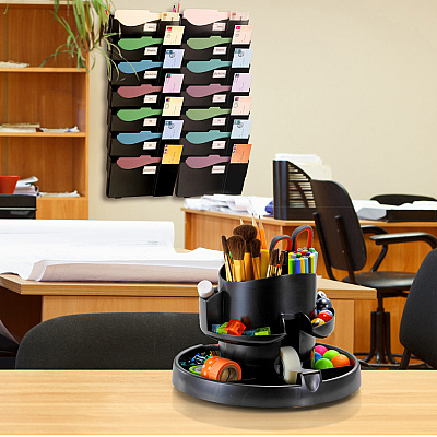 Officemate Grande Central Wall Filing System, 7 Pockets (OIC21726)