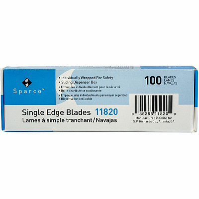 Sparco Individually Wrapped Single Edge Blades (SPR11820)