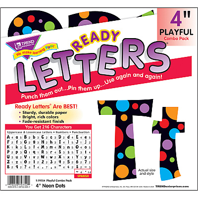 TREND Ready Letter Neon Dots (TEP79754)