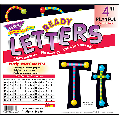 TREND 4" Ready Letter Alphabeads (TEP79755)