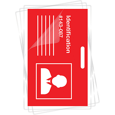 Fellowes Punched ID Card/Clip Glossy Laminating Pouches (FEL52033)