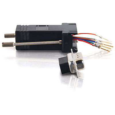 C2G Rj45f/db9m Modular Adapter Black (02947)