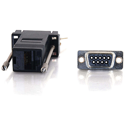C2G Rj45f/db9m Modular Adapter Black (02947)
