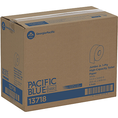 Pacific Blue Basic Jumbo Jr. High-Capacity Toilet Paper (GPC13718)