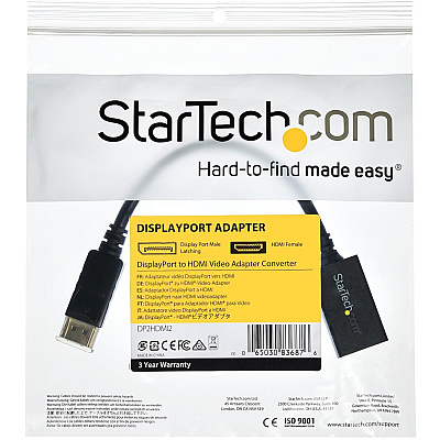 StarTech Displayport To Hdmi Adapter Converter (DP2HDMI2)