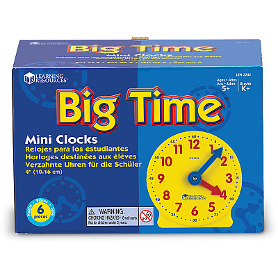 Learning Resources Pre K-4 Learning Clocks Set (LRNLER2202)