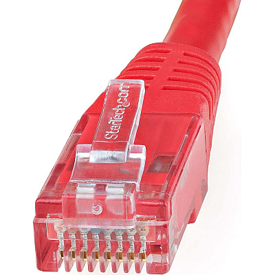 StarTech 5ft Cat6 Ethernet Cable Red Cat 6 Poe (C6PATCH5RD)