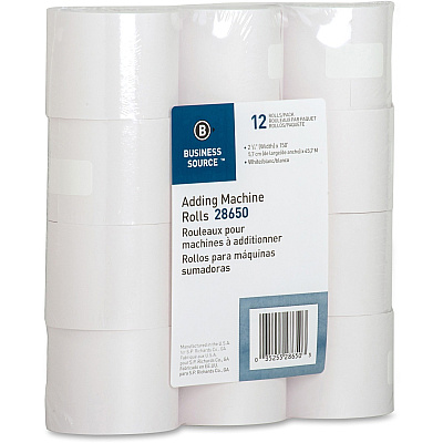 Business Source 150' Adding Machine Rolls (BSN28650)