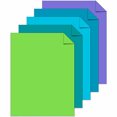 Astrobrights Color Copy Paper - "Cool" , 5 Assorted Colours (WAU20274)
