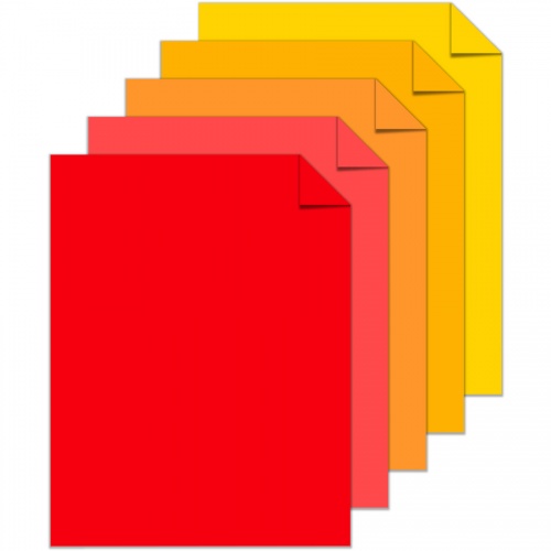 Astrobrights Color Paper - "Warm" 5-Color Assortment (20272)
