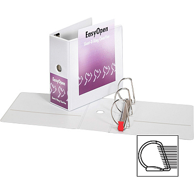 Cardinal EasyOpen Clearvue Slant D-Ring Binders (CRD10350CB)
