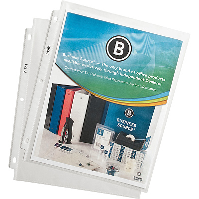 Business Source Top-Loading Poly Sheet Protectors (BSN74551)