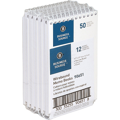 Business Source Wirebound Memo Books (BSN90651)