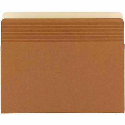Smead Easy Grip File Pocket, Straight-Cut Tab, 5-1/4" Expansion, Letter Size, Redrope, 10 per Box (SMD73209)
