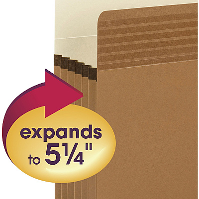 Smead Easy Grip Straight Tab Cut Legal Recycled File Pocket (SMD73211)