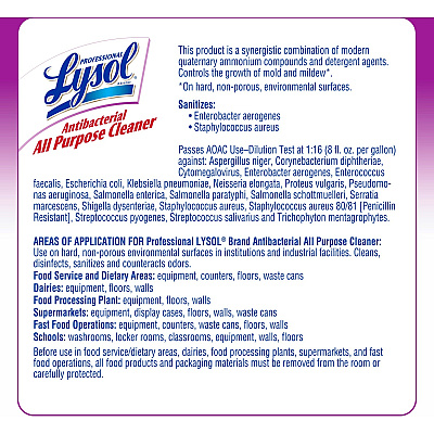 Professional LYSOL Antibacterial All Purpose Cleaner (RAC74392)