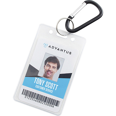 Advantus Split Key Ring Carabiner Key Ring (AVT75555)