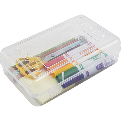 Gem Office Products Clear Pencil Box (AVT34104)