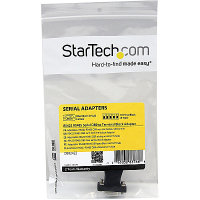 StarTech Rs422/485 Db9 To Terminal Block Adapter (DB92422)