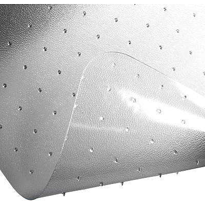 Cleartex Ultimat Polycarbonate Lipped Chair Mat for Carpets up to 1/2" - 48" x 53" (FLR1113423LR)