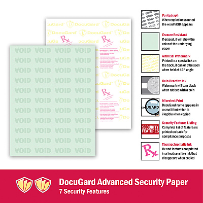 DocuGard Advanced Medical Security Paper (PRB04542)