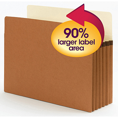 Smead SuperTab Straight Tab Cut Letter Recycled File Pocket (SMD73240)