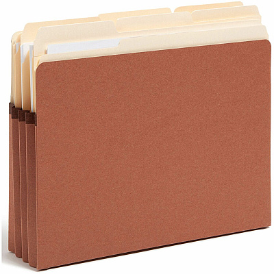 Smead SuperTab Straight Tab Cut Letter Recycled File Pocket (SMD73230)
