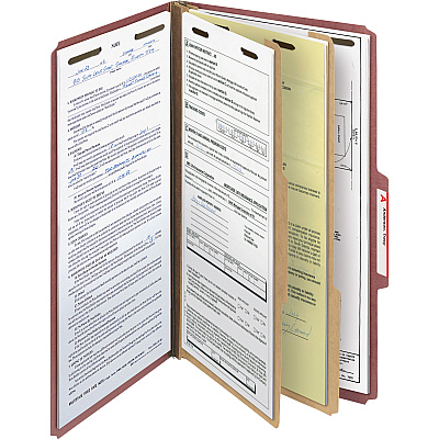Smead 2/5 Tab Cut Legal Recycled Classification Folder (SMD19023)