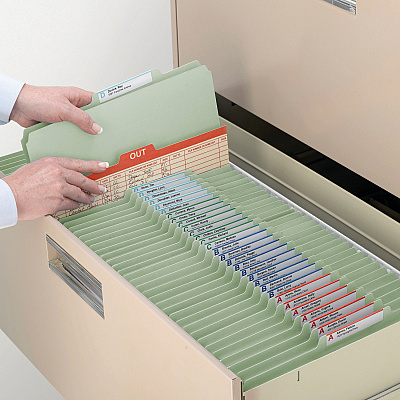 Smead 2/5 Tab Cut Legal Recycled Classification Folder (SMD18722)