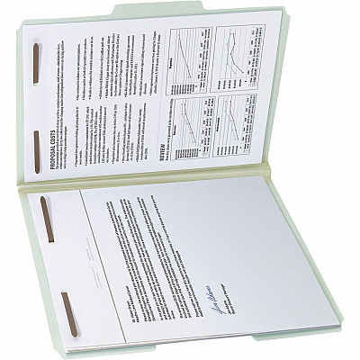 Smead 1/3 Tab Cut Letter Recycled Fastener Folder (SMD15003)
