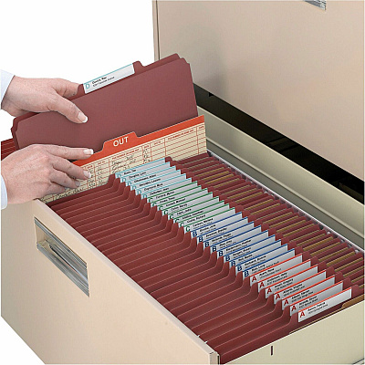 Smead 2/5 Tab Cut Letter Recycled Classification Folder (SMD14024)