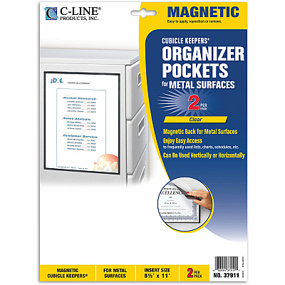 C-Line Cubicle Keepers Display Pockets for Metal Surfaces (CLI37911)