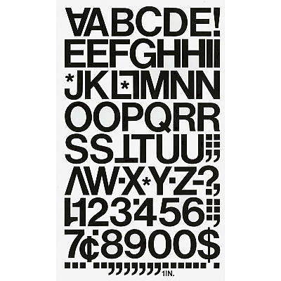Chartpak Permanent Adhesive Vinyl Numbers (CHA01130)