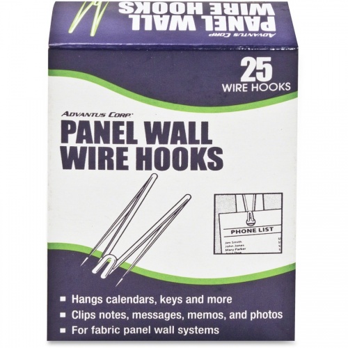 Advantus Panel Wall Wire Hooks (75370)