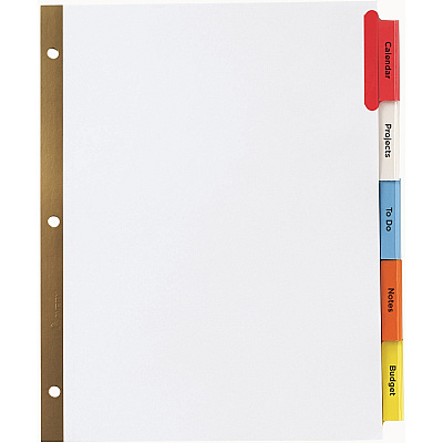 Avery Worksaver Big Insertable Tab Index Dividers (AVE11121)
