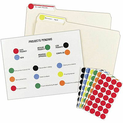 Avery Removable Color-Coding Labels, 3/4" Diameter, 1,008 Labels (5461) (AVE05461)