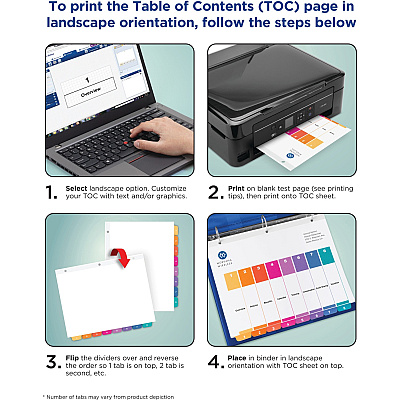 Avery Ready Index Customizable TOC Dividers (AVE11168)