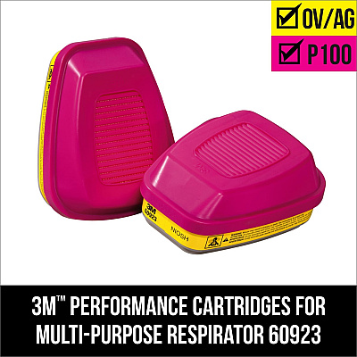 3M 60923 Organic Vapor/Acid Gas Cartridge/Filter