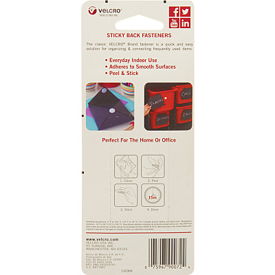 Velcro 90072 General Purpose Sticky Back