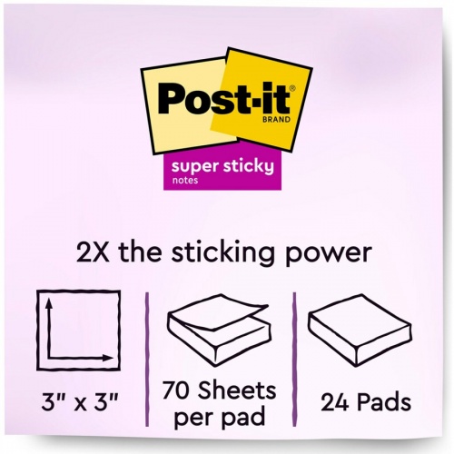 Post-it Super Sticky Notes Cabinet Pack - Oasis Color Collection (65424SSTCP)