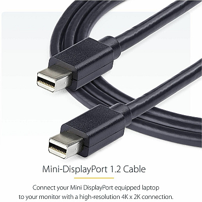 StarTech 6ft 2m Mini Displayport Cable - Mdp 1.2 (MDISPLPORT6)