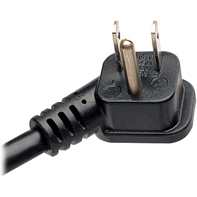Tripp Lite Protect It! 10-Outlet Surge Protector, 8 ft. (2.43 m) Cord with Right-Angle Plug, 2395 Joules, Tel/DSL Protection, Black Housing (TLP1008TEL)