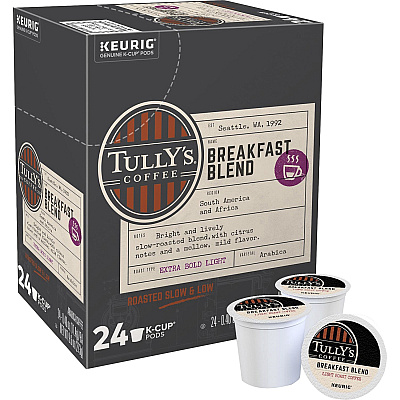 Tully's Coffee K-Cup Breakfast Blend Coffee (GMT192719)