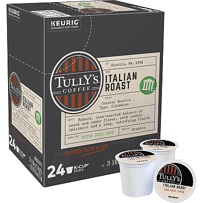 Tully's Coffee K-Cup Italian Roast Coffee (GMT193019)